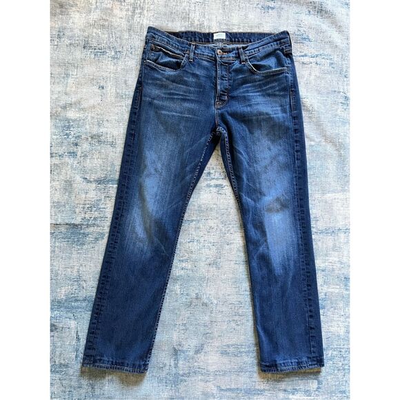 Hudson Byron Five Pocket Relaxed Fit Button Fly Straight Leg Jeans 38 x 32 - Picture 1 of 11